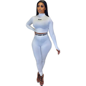 Women's Two Piece Casual Jogger/Track Sports Set Long Sleeve