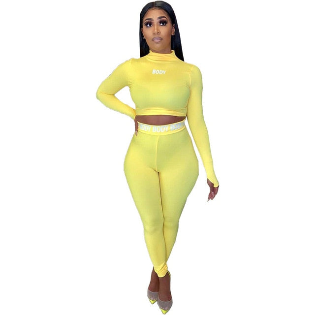 Women's Two Piece Casual Jogger/Track Sports Set Long Sleeve