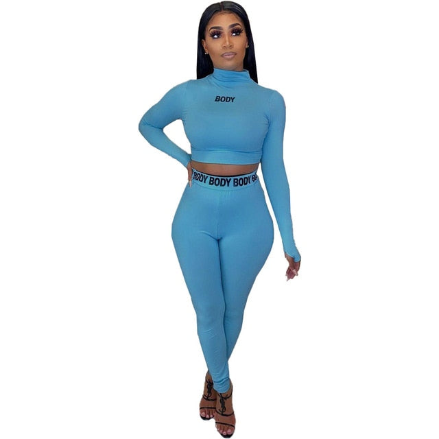 Women's Two Piece Casual Jogger/Track Sports Set Long Sleeve