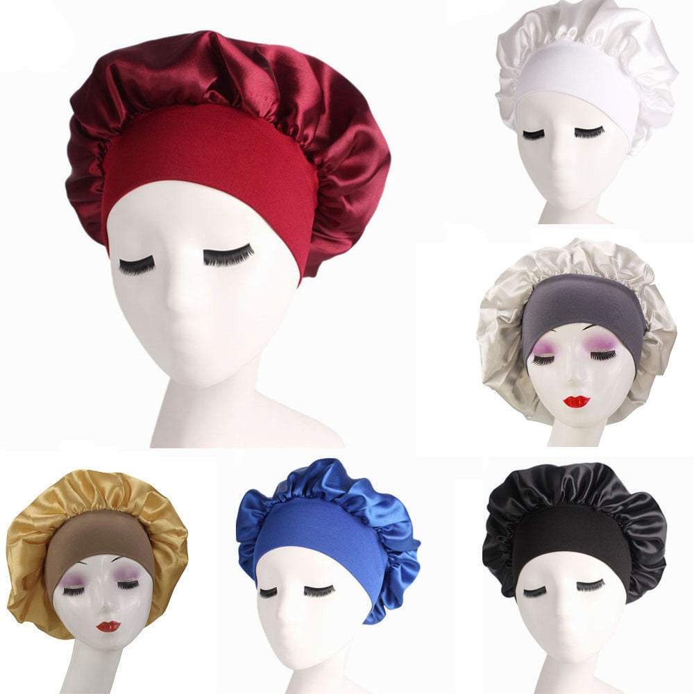 Big Size Satin Silk Bonnet In A Variety Of Colors