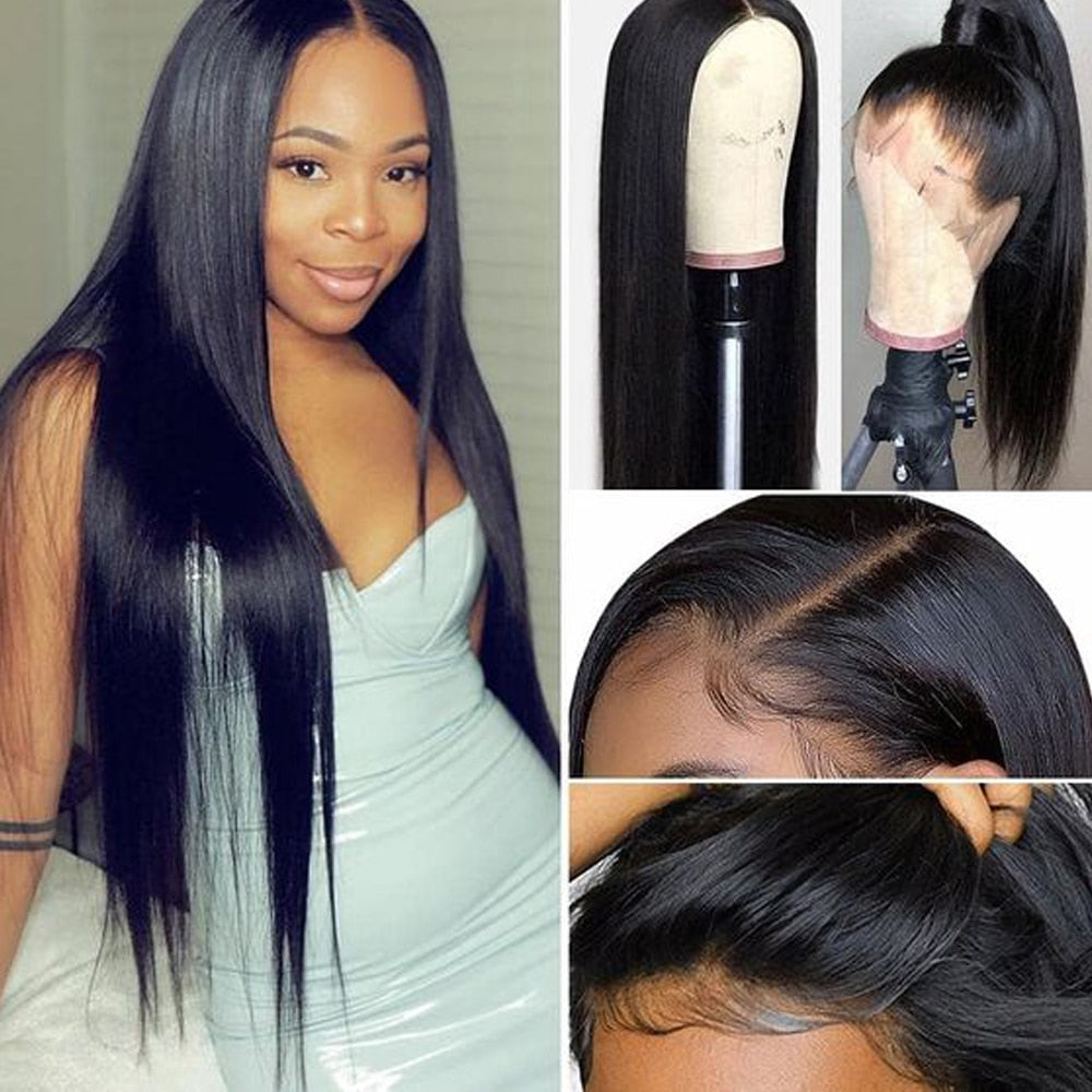 Brazilian Straight Hair Lace Frontal 4x4 Wig