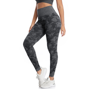 Yoga Pants for Women Workout High Waisted Gym Sport Camo Seamless Leggings