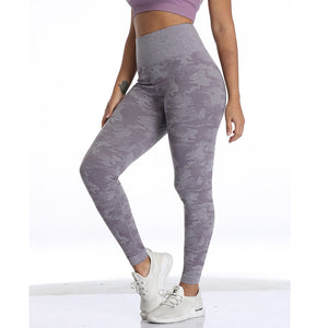 Yoga Pants for Women Workout High Waisted Gym Sport Camo Seamless Leggings