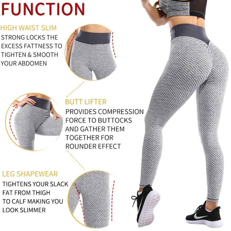 Women's High Waist Butt Lift Leggings No See Through